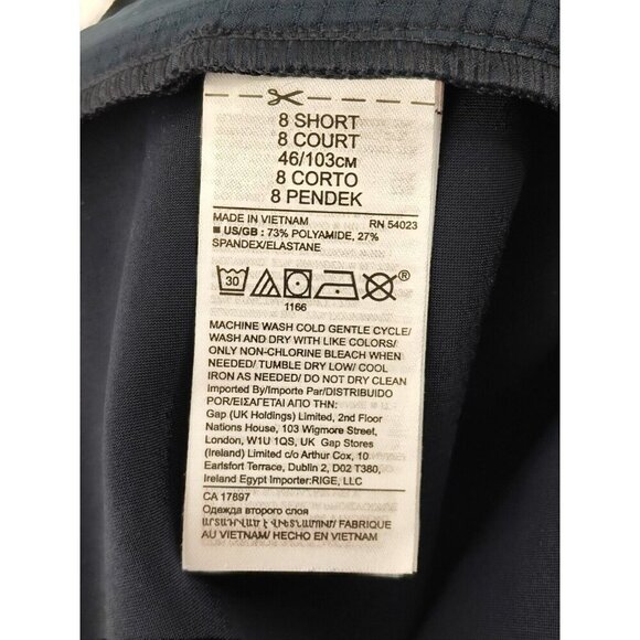 BR Standard Skinny Fit Highrise 4 Way Stretch Navy Blue Pants Size 8 Short - Picture 9 of 15